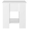 vidaXL Couchtisch Hochglanz-Wei&szlig; 101x49x52 cm Holzwerkstoff