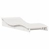 vidaXL Sonnenliege Wei&szlig; 205x80x31,5 cm Massivholz Kiefer