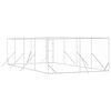 vidaXL Outdoor-Hundezwinger Silbern 4x8x2 m Verzinkter Stahl