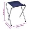 vidaXL Klappbarer Campingtisch mit 4 Hocker H&ouml;henverstellbar 180x60 cm