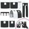 vidaXL Kinderloftbett Schwarz 79,5 x 200 cm Metall