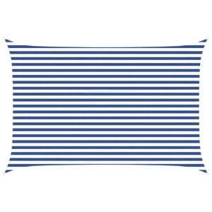 vidaXL Sonnensegel Blau und Wei&szlig; 4,5 x 3 m 100 % Polyester Oxford
