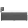 vidaXL Boxspringbett mit Matratze Dunkelgrau 120x200 cm Stoff