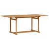vidaXL Garten Essgruppe 9 pcs Braun Massivholz Teak