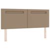 vidaXL Boxspringbett mit Matratze Cappuccino 140 x 200 cm Kunstleder
