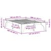 vidaXL Bettrahmen Braun 140 x 200 cm Massives Kiefernholz