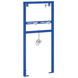 vidaXL Wandhalterung f&uuml;r das Waschbecken-System Blau 50 x 3 x 112 cm