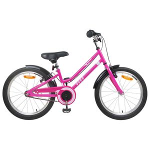 vidaXL Kinderfahrrad 22 Zoll f&uuml;r 7-12 Jahre alt Pink Schwarz