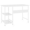 vidaXL Computertisch Wei&szlig; 105x50x72 cm MDF und Metall