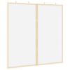 vidaXL Info-Tafel 80 x 80 x 1,4 cm Massivholz Kiefer Wei&szlig; Klappbar