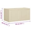 vidaXL Kissenbox Angora-Wei&szlig; 86x40x42 cm 85 L