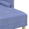 vidaXL Sofa Set mit Kissen Jeans blau 173 x 131 x 67 cm Polyester