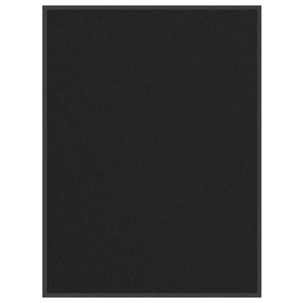 vidaXL Fußmatte 80x120 cm Schwarz