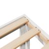 vidaXL Massivholzbett ohne Matratze Wei&szlig; 80x200 cm Kiefernholz