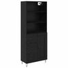 vidaXL Highboard 2 stk. Schwarz Eichen-Optik 69,5 x 34 x 180 cm