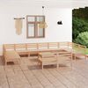 vidaXL 13-tlg. Garten-Lounge-Set Massivholz Kiefer