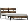 vidaXL Metallbett ohne Matratze R&auml;uchereiche 140x190 cm