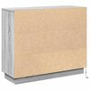 vidaXL LED-Sideboard Graues Sonoma 90 x 32 x 75 cm Holzwerkstoff