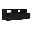 vidaXL Couchtisch mit LED-Leuchten Schwarz Eichen-Optik 90x49x40 cm