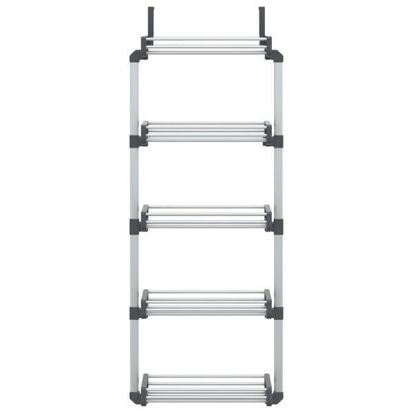 vidaXL T&uuml;r-Organizer mit 5 Ablagen 52x20x135 cm Aluminium