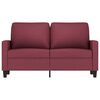 vidaXL 2-Sitzer-Sofa Weinrot 120 cm Stoff