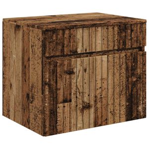 vidaXL Wandmontierter Badezimmerschrank Altholz 59 x 44,5 x 50 cm