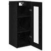 vidaXL Wandschrank Schwarz Eichen-Optik 34,5 x 34 x 90 cm