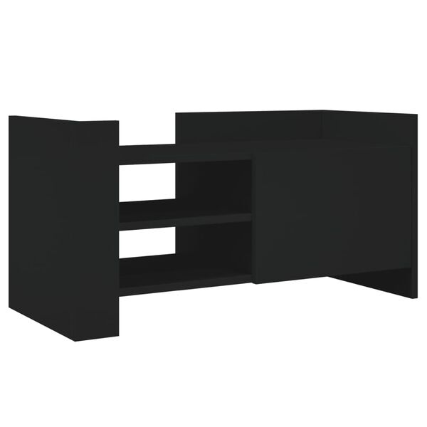 vidaXL TV-Schrank Schwarz 80x35x40 cm Holzwerkstoff