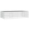 vidaXL Kaninchenk&auml;fig 2 Paneele 220x110x55 cm Verzinktes Eisen