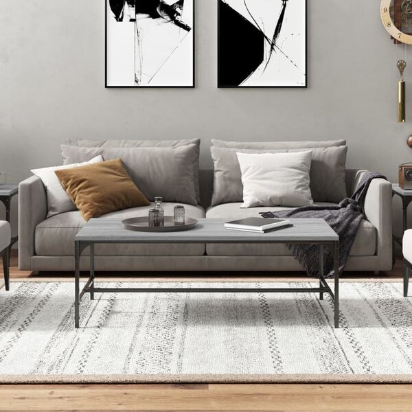 vidaXL Couchtisch Grau Sonoma 100x50x35 cm Holzwerkstoff