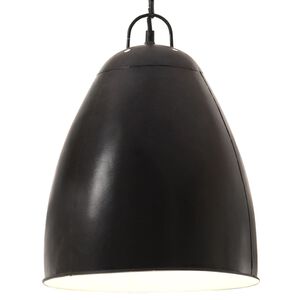 vidaXL H&auml;ngelampe Industriestil 25 W Schwarz Rund 32 cm E27