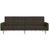 vidaXL Schlafsofa 2-Sitzer Dunkelbraun Stoff