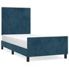 vidaXL Bettgestell ohne Matratze Dunkelblau 80x200 cm Samt