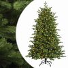 vidaXL K&uuml;nstlicher klappbarer Weihnachtsbaum 120 cm 150 LEDs