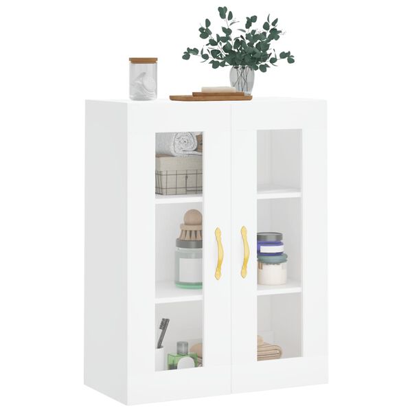 vidaXL Wandschrank Wei&szlig; 69,5x34x90 cm