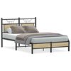 vidaXL Bettgestell ohne Matratze Sonoma-Eiche 120x190 cm Holzwerkstoff