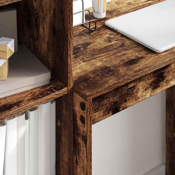 vidaXL Schreibtisch mit Schubladen 2 pcs Ger&auml;ucherte Eiche