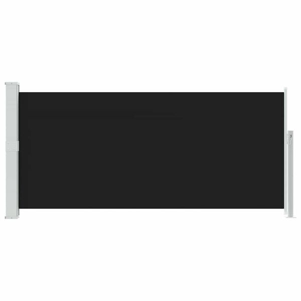 vidaXL Ausziehbare Seitenmarkise 140x300 cm Schwarz