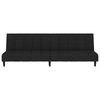 vidaXL Schlafsofa 2-Sitzer Schwarz Samt