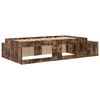 vidaXL Aufbewahrungsbettgestell Geräucherte Eiche 75 cm Holzwerkstoff
