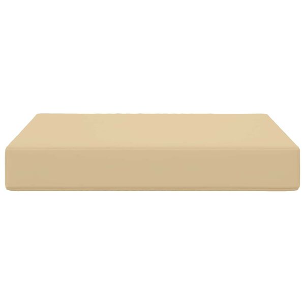 vidaXL Sofakissen f&uuml;r drau&szlig;en Beige 60 x 60 x 8 cm Polyester