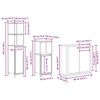 vidaXL Badezimmerm&ouml;bel Set 5 pcs Beige 76,5 x 35 x 95 cm Holzwerkstoff