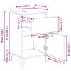 vidaXL Nachttisch Artisan-Eiche 40 x 35 x 70 cm Holzwerkstoff