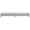 vidaXL Boxspringbettgestell Hellgrau 90x190 cm Stoff