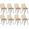 vidaXL 9-tlg. Garten-Essgruppe Poly Rattan