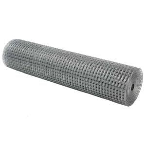 vidaXL Geschwei&szlig;ter Drahtzaun 1000 x 40 cm Silber