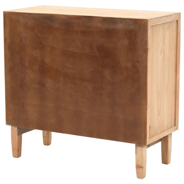 vidaXL Schubladenkommode Massivholz Tanne 80x36x75 cm