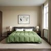 vidaXL Ganzjahresbettdecke Gepolstert Gr&uuml;n 240 x 260 cm Mikrofaser