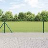 vidaXL Zaunpfosten Gr&uuml;n 50 x 0,6 m (25 x 25 mm Maschen) Stahl und PVC