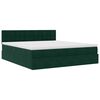 vidaXL Ottoman-Bett mit Matratze Dunkelgr&uuml;n 180x200 cm Samt